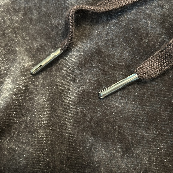 Fashion Nova Velvet Sweatshirt dress- Charcoal,  size small - Picture 6 of 8